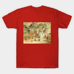 Vintage Fairy Tales, Thumbelina's Wedding to Prince T-Shirt